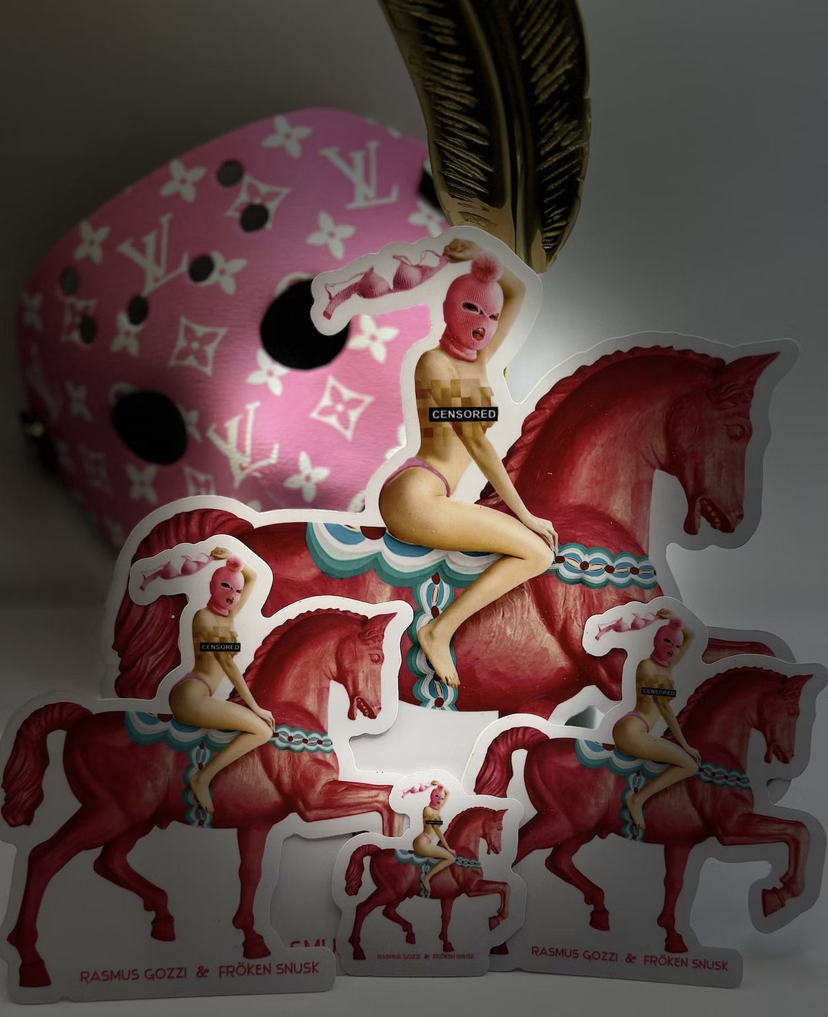 4 pack DALAHÄST stickers - Raggtard